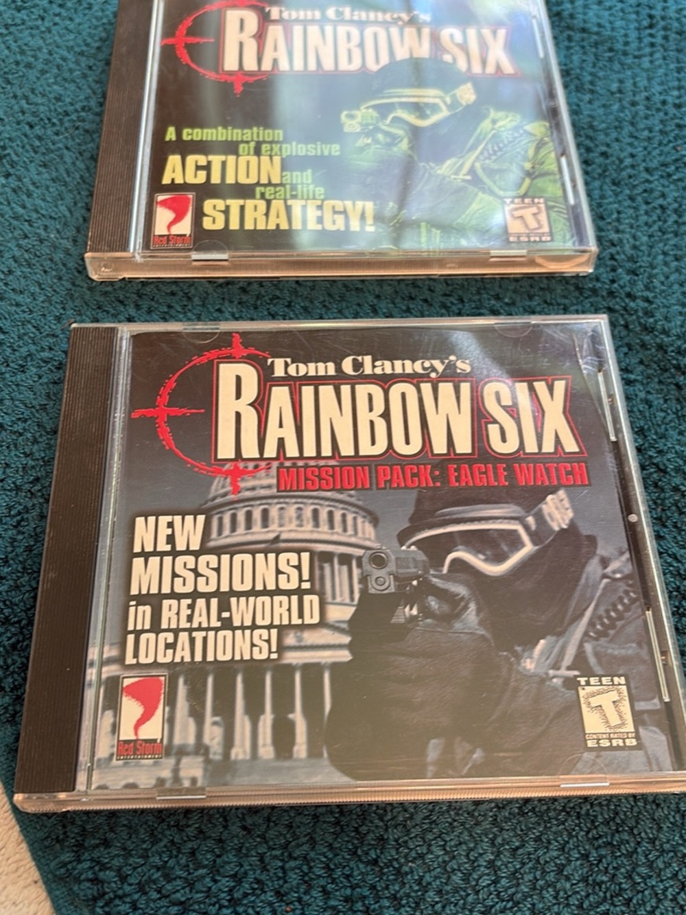 VINTAGE Two Disc- Rainbow Six and Rainbow Six: Mission Pack - Eagle Watch CD-ROM